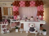 Decoração Ursas Marrom e Rosa
