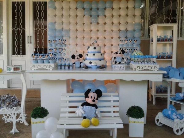 Decoração Mickey Azul